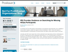 Tablet Screenshot of nonprofitlaw.proskauer.com